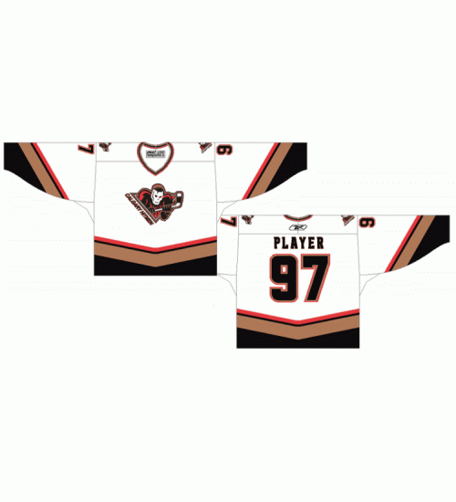 Custom WHL Calgary Hitmen 1998 09 Home Hockey Jersey White